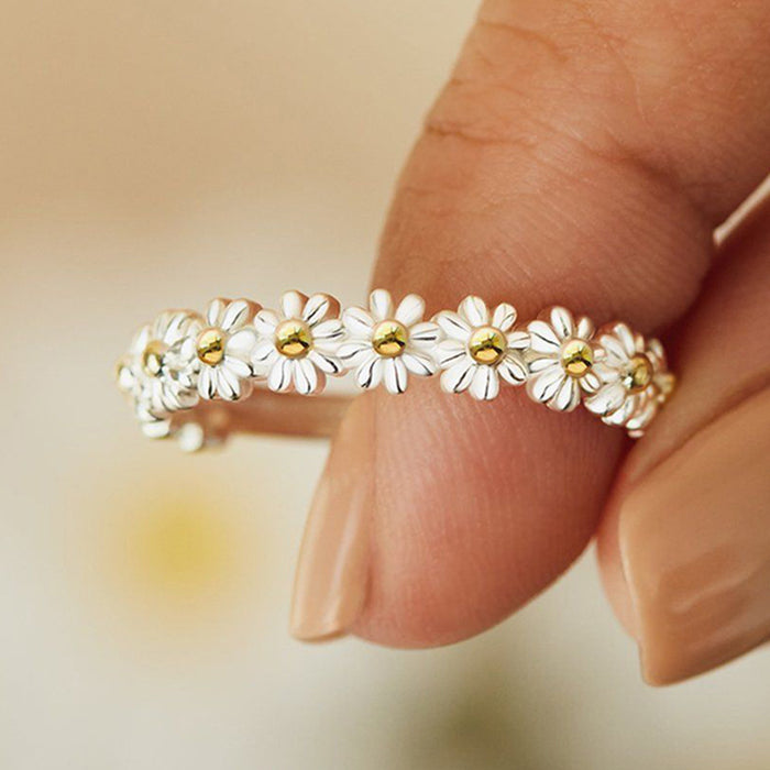 Wholesale Fashion  Flower Ring Opening Adjustable Ring