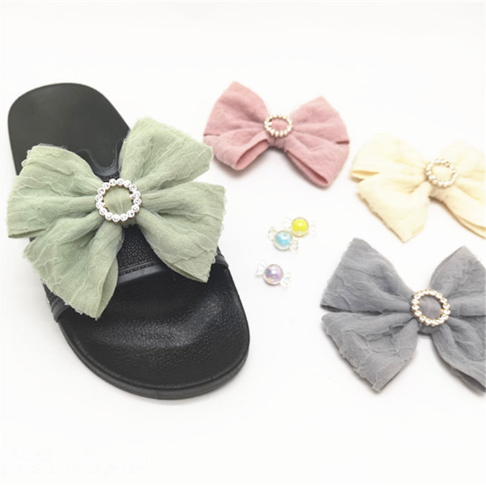 Wholesale Fabric Bow Shoe Flower JDC-SC-JinHao002
