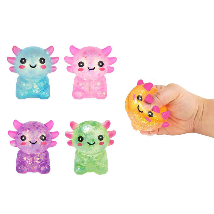 Wholesale Glitter Sequin Salamander Slow Rebound Squishy Toy Stress Relief Student Gift
