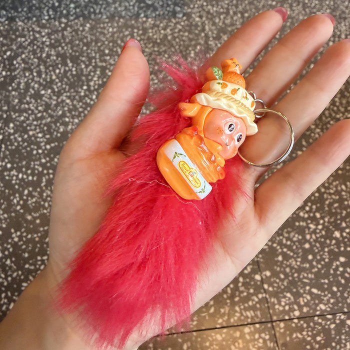 Wholesale Cute cartoon plush ornaments Keychains
