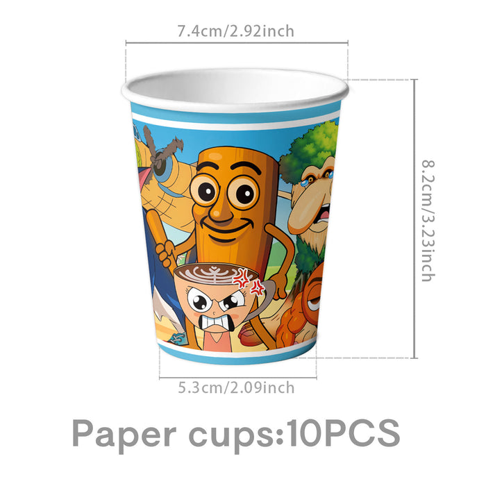 Wholesale sy theme children' s birthday party disposable paper plates,  paper towels and paper cups set party supplies