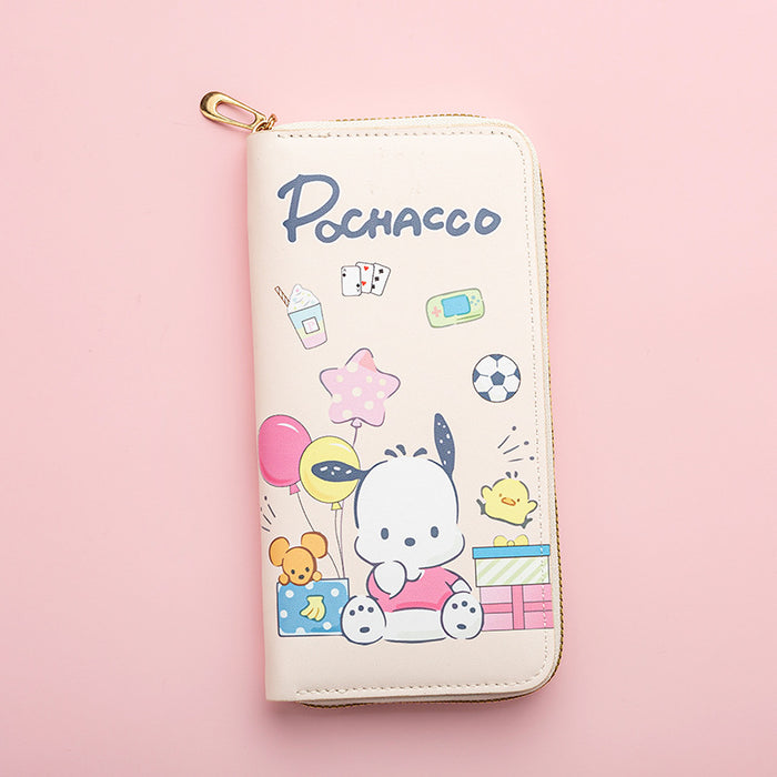 Wholesale Cute cartoon print long zippered Wallet