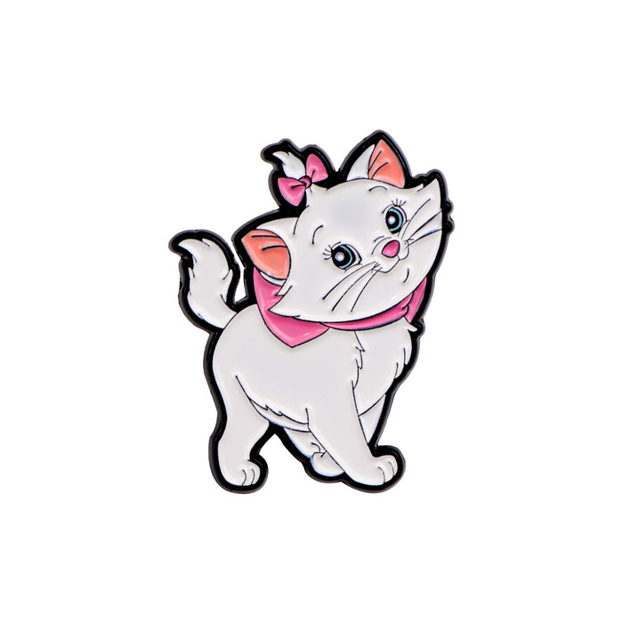 Wholesale Cartoon Bow White Cat Series Animation Anime Brooch Badge Clothing Backpack Decoration