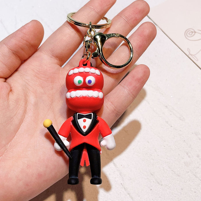 Wholesale Silicone Cartoon Doll Keychain JDC-KC-QiChao066