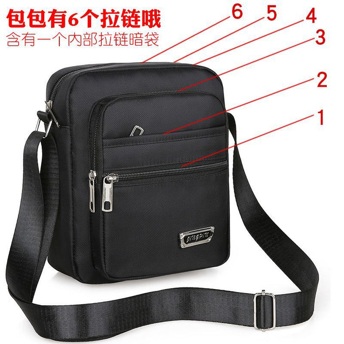 Wholesale New men's bag with large capacity single shoulder crossbody bag, casual multi-layer single backpack, business men's bag