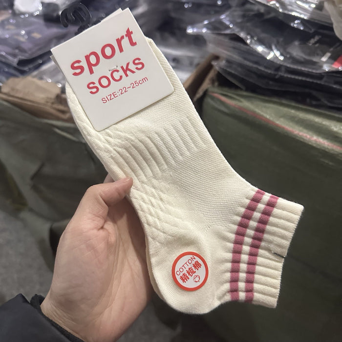 Wholesale Spring and Autumn Low Socks Women's Short Socks Spring and Summer Thin Breathable Cotton Socks Women's Sports Short Socks