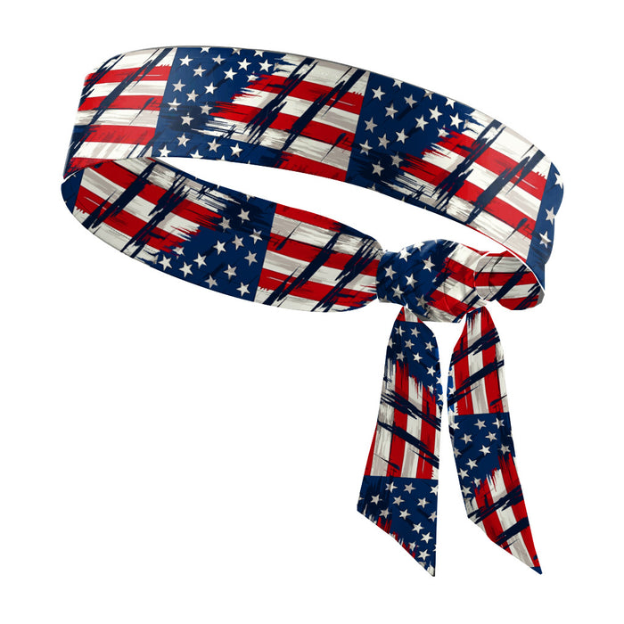 Wholesale 100PCS American Independence Day Hairband Flag Polyester Headband JDC-HD-GuanY010