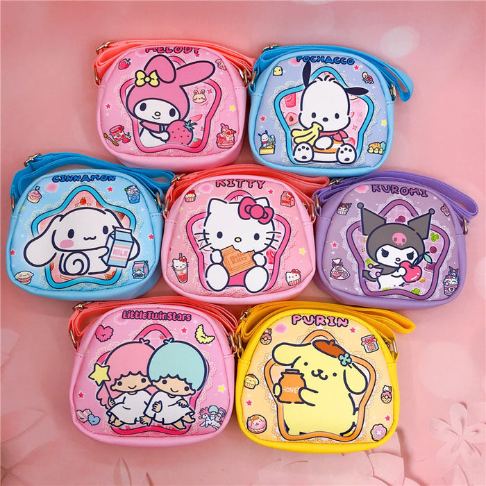 Wholesale PU Cartoon Double-sided Printing Messenger Bag JDC-SD-YaLL002