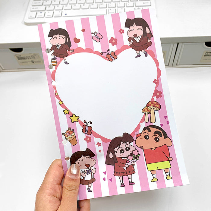 Wholesale 5pcs A5 Card Album with Colorful Inner Pages,  Cartoon Detachable Loose-Leaf Book Replacement Core