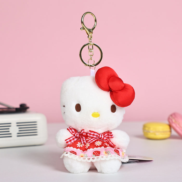 Wholesale Cute cat cartoon keychain pendant  doll schoolbag ornaments