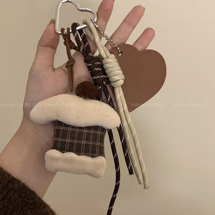 Wholesale Pendant Plush Bag Hanging Braided Rope Korean Style Climbing Rope