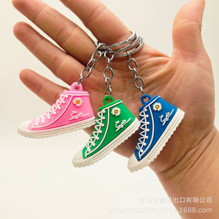 Wholesale PVC Cartoon Daisy Shoe Keychain JDC-KC-XiangY061