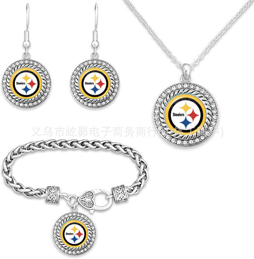 Wholesale Rugby Bracelet Necklace Earring Set