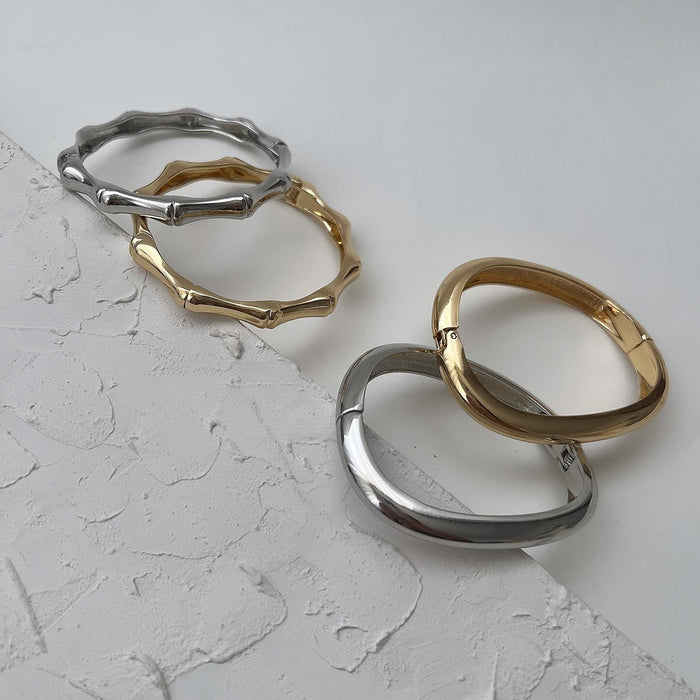 Wholesale Jewelry Fashion M ö bius Ring Bracelet Simple Spring Open Alloy Ring Bracelet