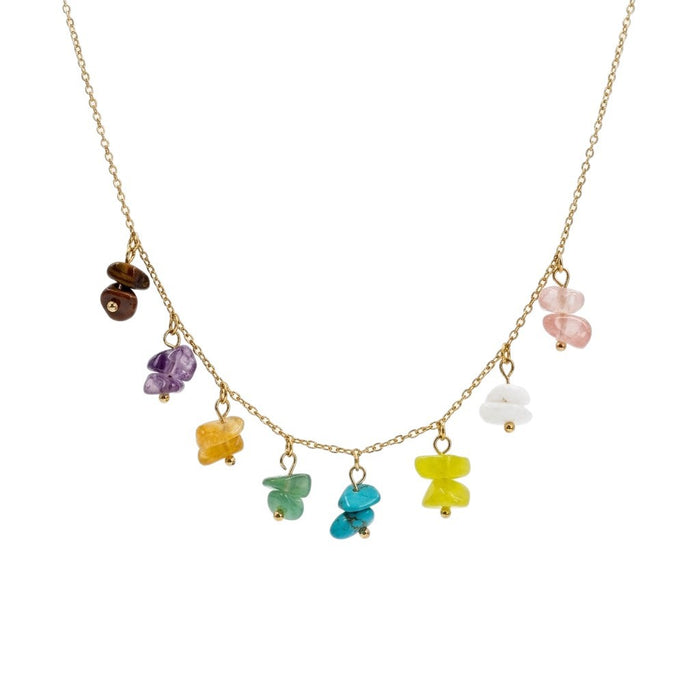 Wholesale Luxury jewelry,  colorful natural stone pendants,  accessories,  stainless steel necklaces