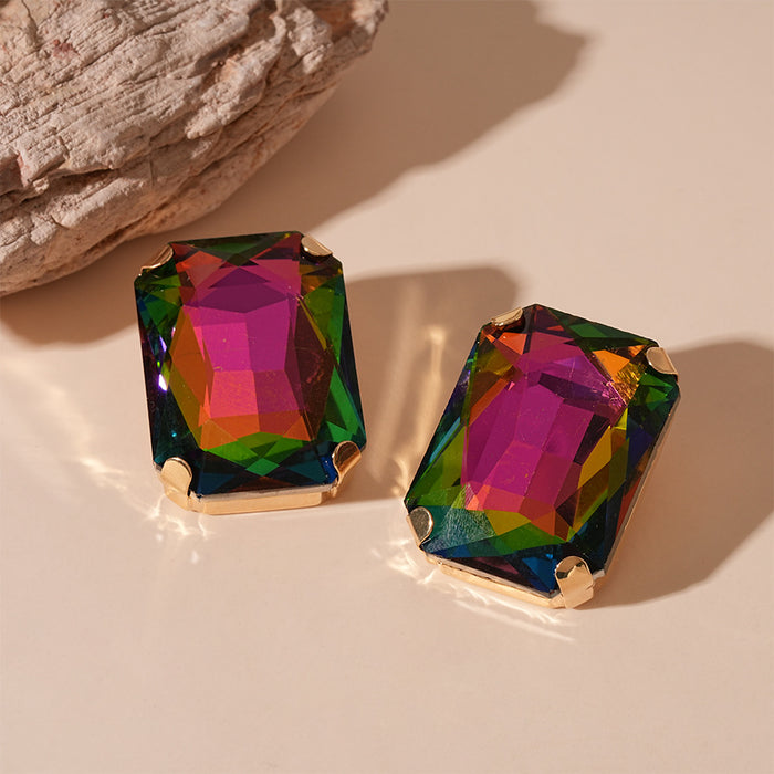 Wholesale Diamond-encrusted Love Square Geometric Necklace Necklace for Women