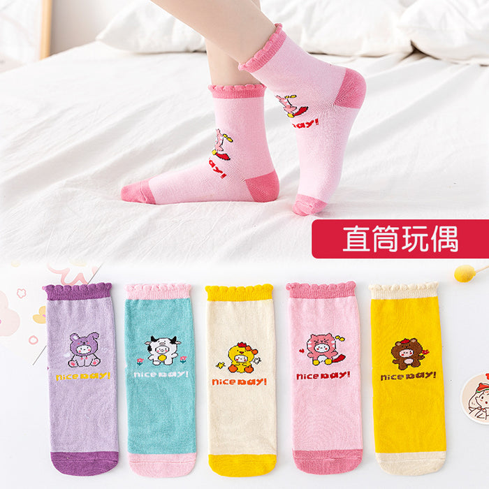 Wholesale 5pcs children' s socks baby sports socks large children' s stockings