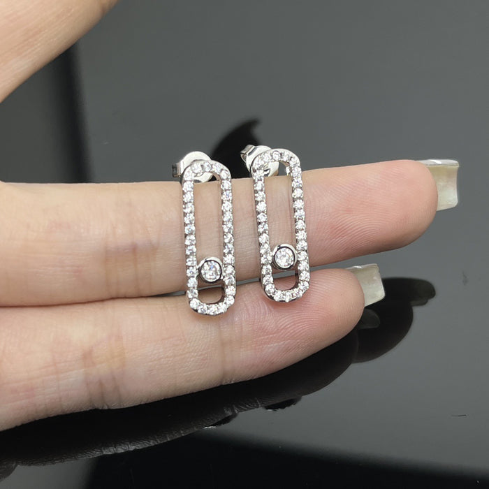 Wholesale Paper clip, pin, necklace, colorfast, female silver, starry sky, collarbone chain, neck chain