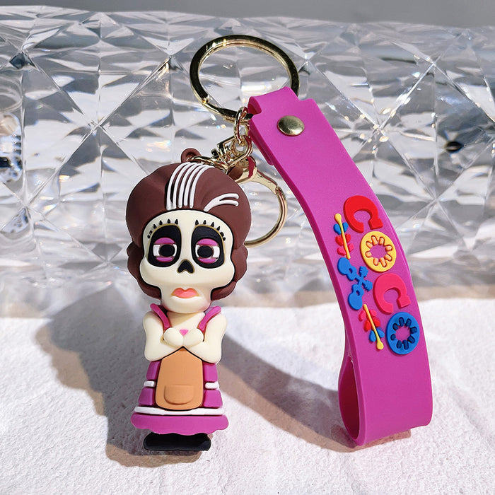 Wholesale Cartoon Silicone Doll Keychain JDC-KC-QiChao033