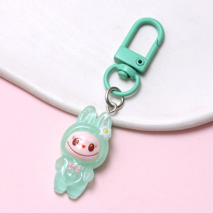 Wholesale Luminous cartoon cloth key chain cute doll pendant key chain