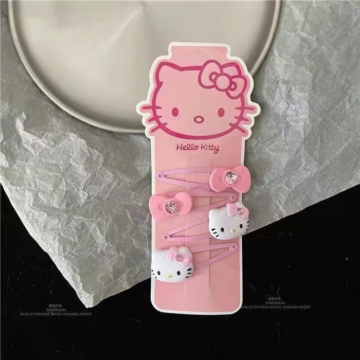 Wholesale Stylish Cat Bow Hair Clip Plastic Bangs Clip Hair Accessory