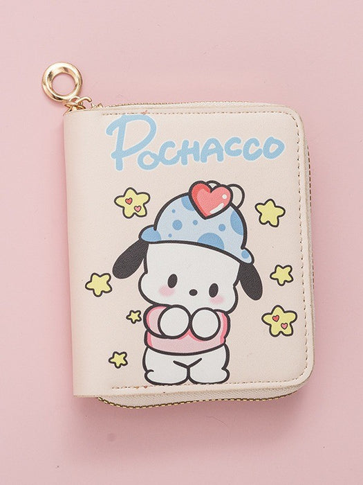 Wholesale Puppy Coin Purse Anime  Short Zipper Multifunctional Wallet