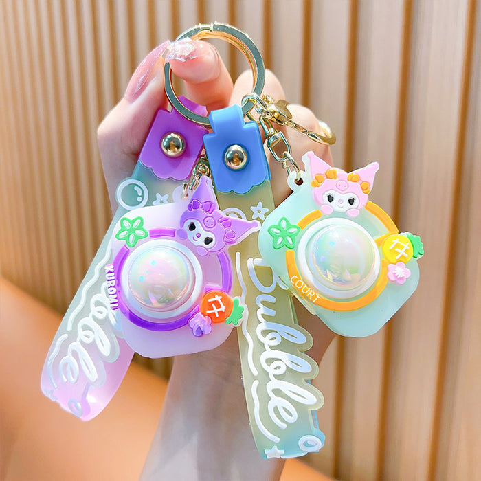 Wholesale Cartoon Flash Camera Cute Car Soft Jelly Decoration Couple's Backpack Cute Keychain Pendant