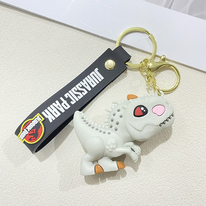 Wholesale Dinosaur keychain Tyrannosaurus Rex Triceratops cartoon doll car keychain small gift