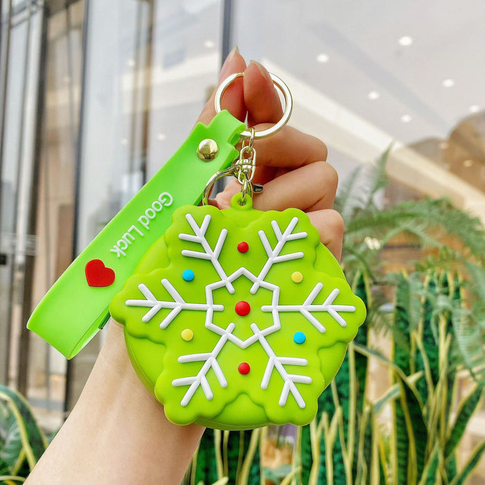 Wholesale Christmas coin purse keychain