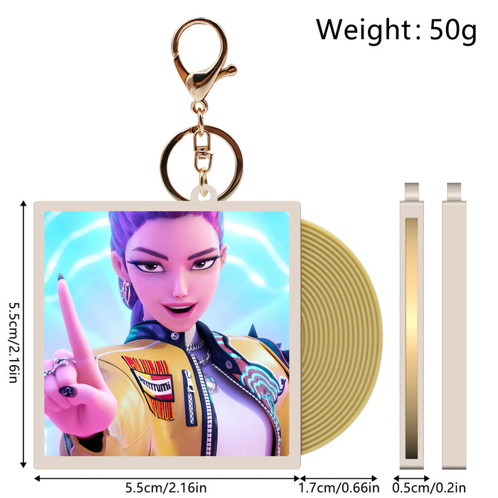 Wholesale KPOP CD vinyl record keychain