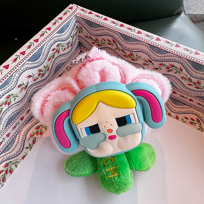 Wholesale Creative Doll Plush Fresh Flower Keychain Pendant Cute Girl Schoolbag Pendant