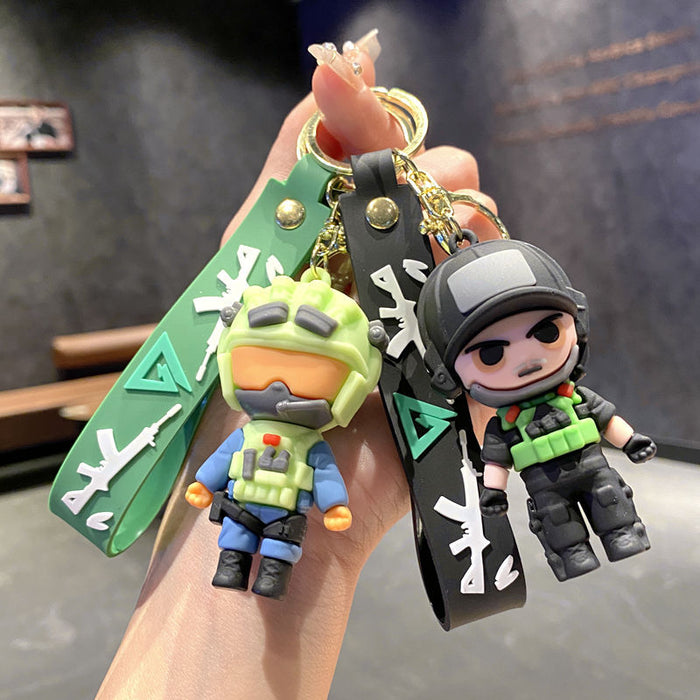 Wholesale Doll Figurine Student Bag Charm Keychain