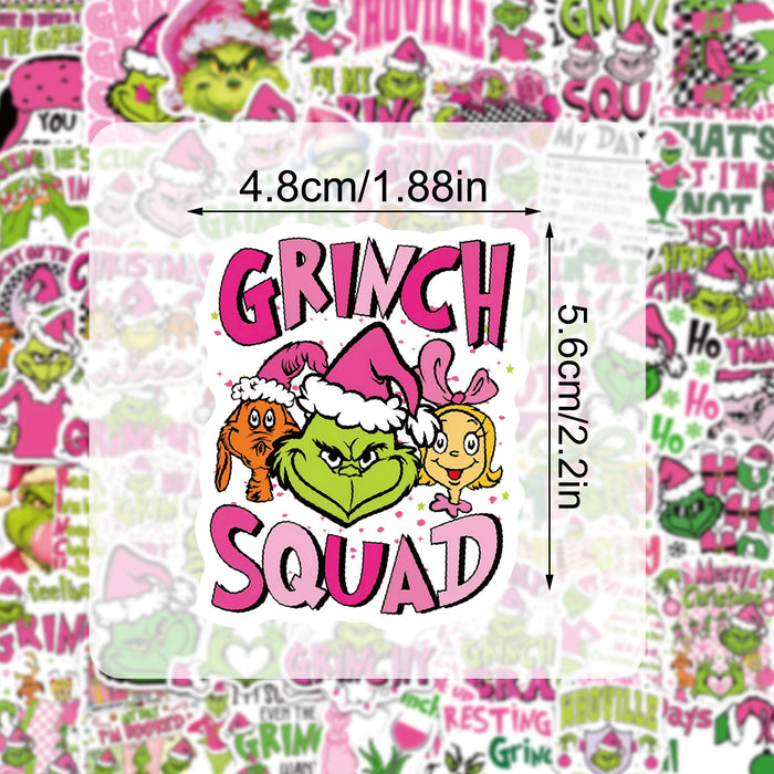 Wholesale 60pcs Pink Christmas Graffiti Stickers