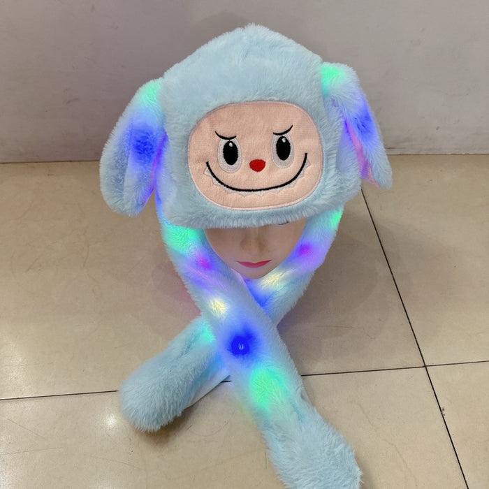 Wholesale Moving hat with light plush airbag hat that moves when you pinch the ears