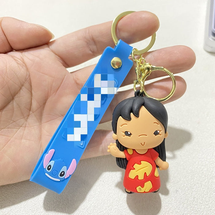 Wholesale Creative Multi-hand Dress Key Chain Cute Forest Hula Skirt Key Chain Small Gift