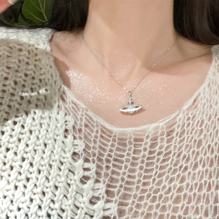 Wholesale Titanium steel pendant necklace with light luxury design and high-end feel, collarbone chain