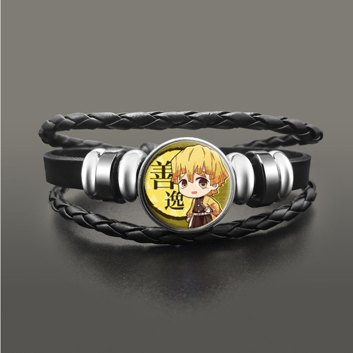 Wholesale Leather Cartoon Braided Bracelet JDC-BT-HaoH001