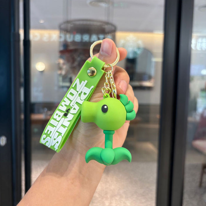 Wholesale PVC soft rubber plant doll keychain