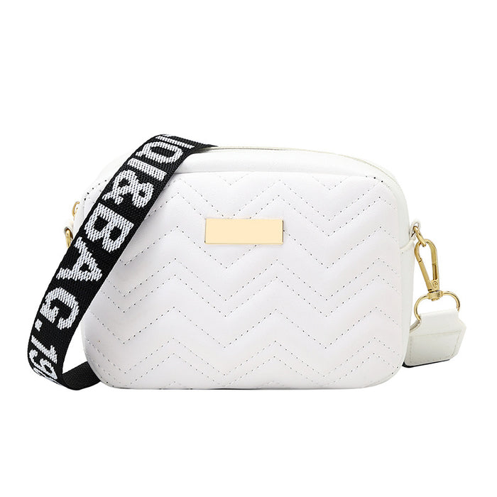 Wholesale Printed Shoulder Strap Crossbody Small Square Bag Ladies Bags Women's Korean Version Wavy Embroidered Bag JDC-SD-SC010