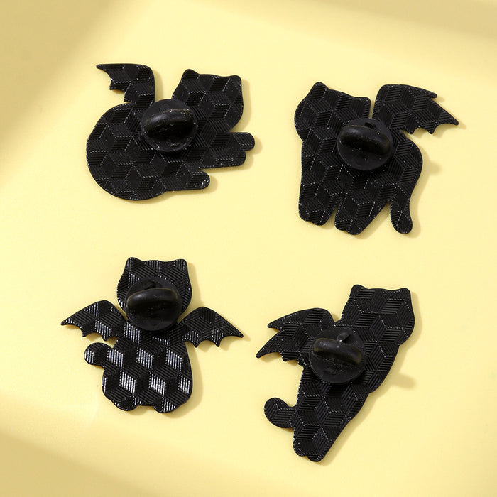 Wholesale Cute Black Cat Series Animal Brooches