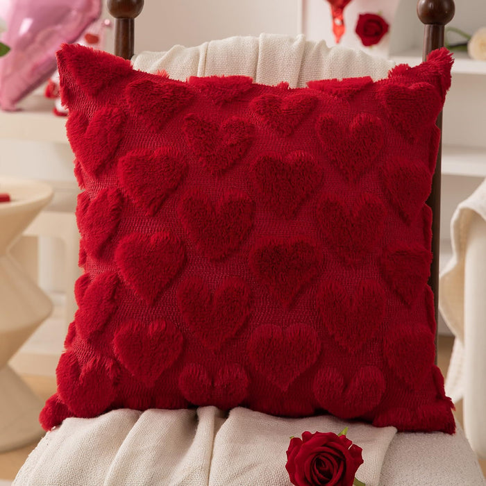 Wholesale Plush pillowcase with heart Pillowcase
