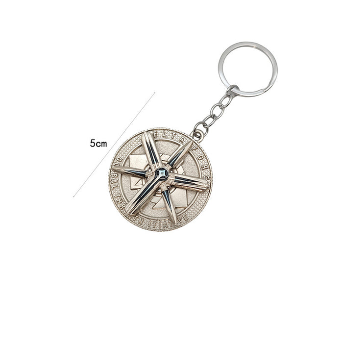 Wholesale Alloy throwing knife backpack keychain