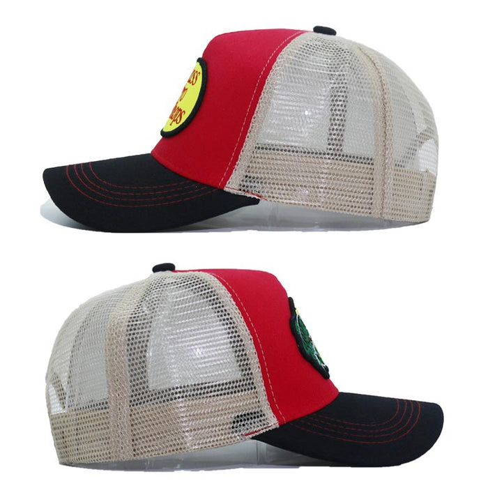 Wholesale Bass fish embroidery baseball cap summer breathable men's and women's sunshade cap patch sun hat