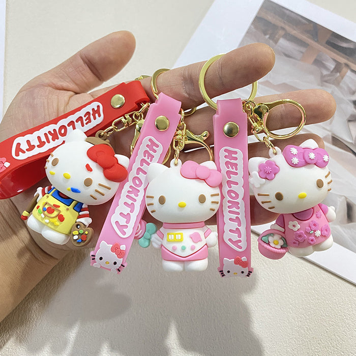 Wholesale Cartoon Cute Keychain Kt Cat Pendant Doll Machine Doll Accessories Doll