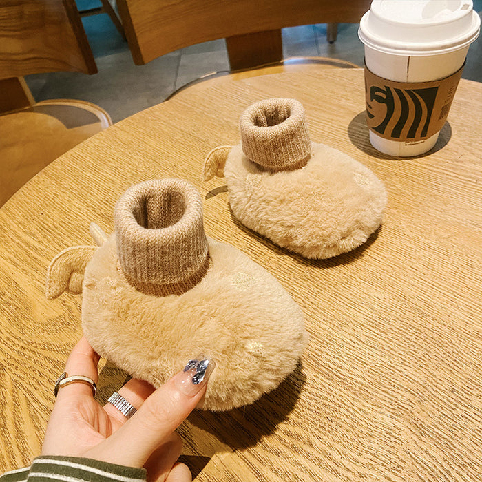 Wholesale Baby shoes and socks in autumn and winter warm soft soles