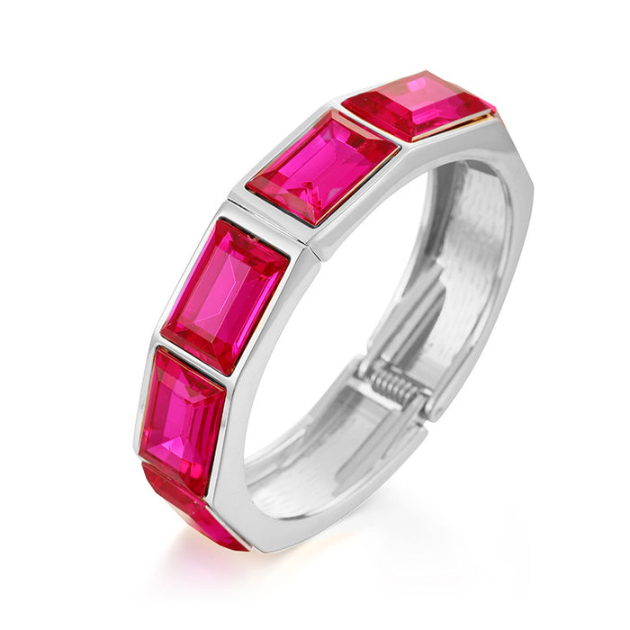 Wholesale Bracelet with high-end feel, alloy plated bracelet, fashionable opening bracelet, inlaid with jewelry bracelet