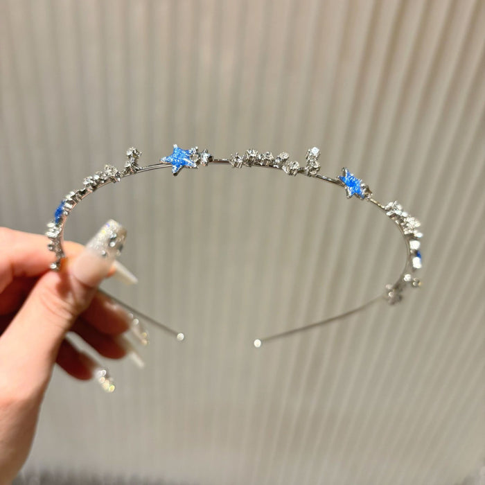 Wholesale  Hair Band Hair Tie Star Fishtail Headwear Pearl Headband Women's  Hair Card Hair Accessories for Women