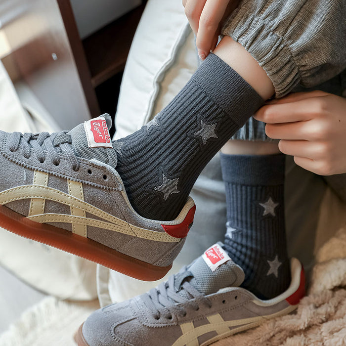 Wholesale Boneless socks, fashionable mid tube socks, trendy street star socks, cotton socks