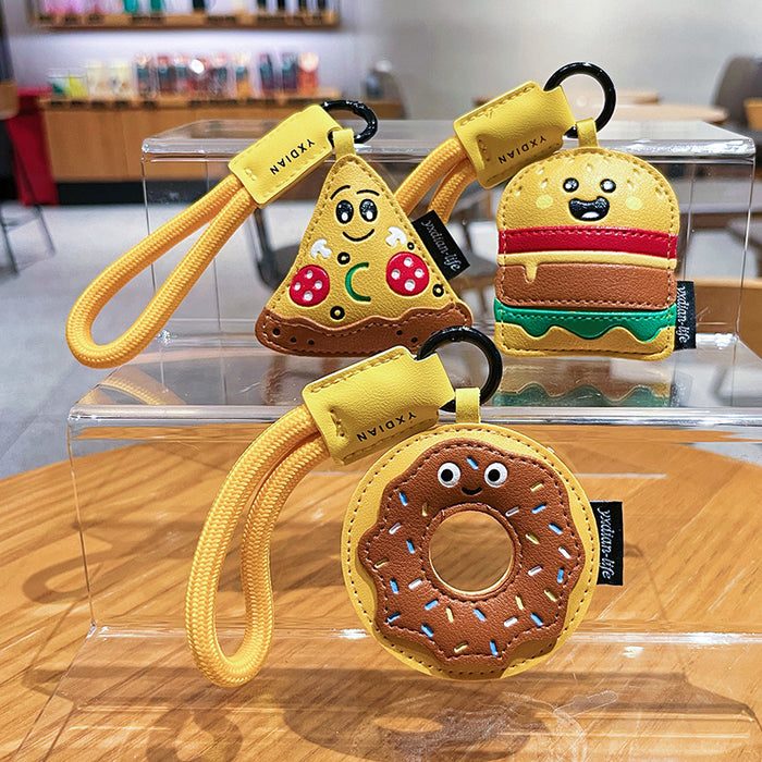 Wholesale Creative Cartoon Leather Food Keychain Pendant Exquisite Bag Accessories