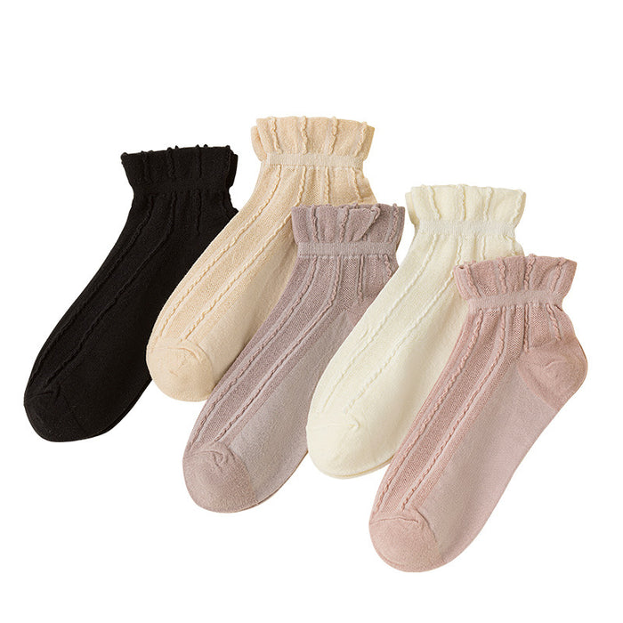 Wholesale Socks Short Socks Thin Breathable Shallow Mouth Cute Student Short Tube Breathable